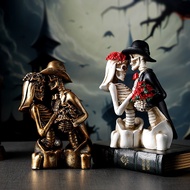 Halloween Skull Candlestick Ornaments Horror Ghost Festival Decoration Ghost Hand Night Light Atmosp