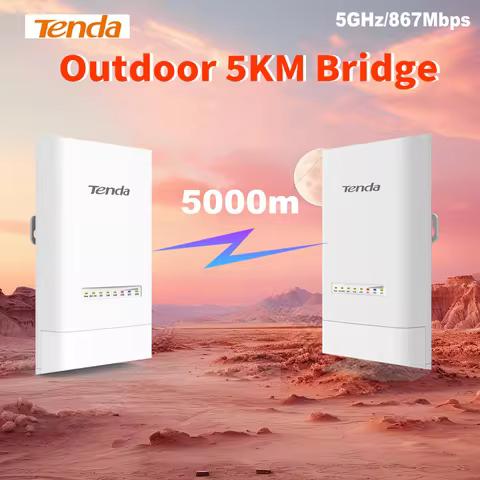 Tenda OS3 5KM 5GHz 867Mbps Outdoor CPE Wireless 5G WiFi Repeater Extender Router AP Access Point Wi-