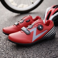 Ready Stock Large Size Rotating Buckle Cycling Shoes Bicycle Shoes Functional Shoes Road Cycling Shoes Lace-Free Sports Shoes Road-Soled Bicycle Shoes Flat Shoes Outdoor Sports Shoes Rubber Outdoor Bicycle Shoes Professional Sports Shoes/