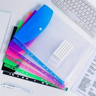 A4 Expanding File Folders With Push-Button 11-Ring Binder Pockets File Folder A4 File Folder