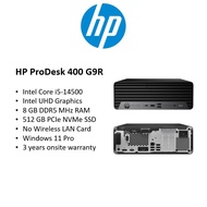 [Free upgrade to 16GB ram]HP ProDesk 400 G9R SFF Desktop|Intel Core i5-14500|16/24/32GB RAM|512GB SS