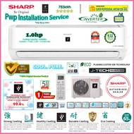 Sharp 1.0hp Inverter Air-Conditioner AHXP10YMD & AUX10YMD ((Plasmacluster Ions)) R32 J-Tech Premium 