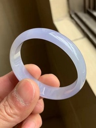 冰種翡翠玉鐲 天然翡翠 緬甸A玉 玉鐲 • 冰種紫羅蘭翡翠貴妃鐲