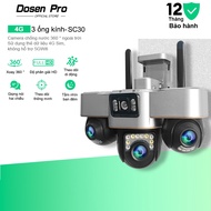 Dosen Pro SC30 4G Camera 3 lenses Outdoor Wireless Ip66 Smart waterproof safe Super Sharp Wifi
