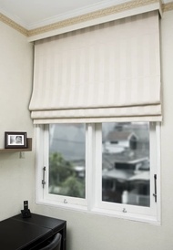 Gorden Minimalis- Tirai Jendela - Gordyn Jendela - Roman Bar - Kordyn Roman Shade -Tiray Roman Shade