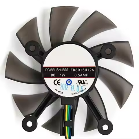 75MM FD8015U12S DC12V 0.5AMP 4PIN Cooler Fan For GTX 560 GTX550Ti HD7850 Graphics Video Card Cooling