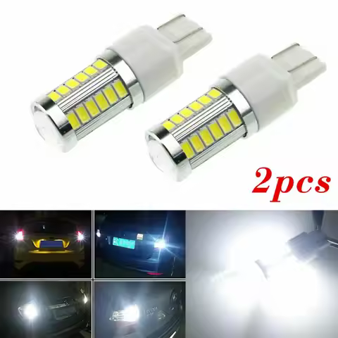 Outdoor LED SIDELIGHT T20 W21 5W 18*60.5mm Easy To Install SUPER WHITE BULBS 7443 5630 33SMD 800LM D