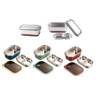 [szluzhen3gv] 1.2L Stainless Steel Bento Lunch Food Box Container Thermal Insulation Leak and Spill 