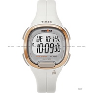 TIMEX TW5M19900 Women's Digital Watch IRONMAN Transit Midsized 33mm Resin Strap White Rose Gold *Original