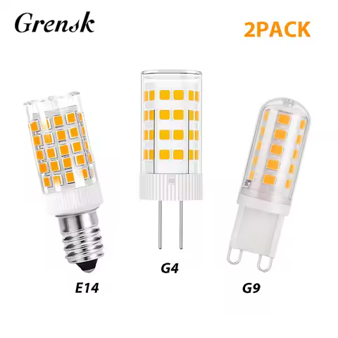 2PCS Tubular Led Bulb G9 G4 E14 Tube Light Lamp 220V 3W 5W 7W Ceramic 2700K 6000K Salt Lava Lamp Rep