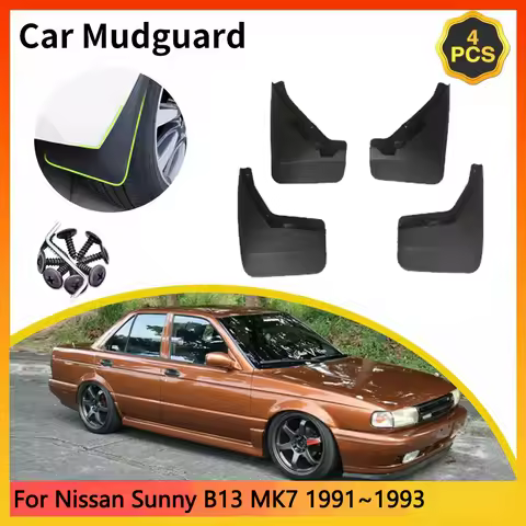 For Nissan Sunny B13 MK7 1991~1993 Sentra Tsuru V16 Car Mudguards Mudflap Mudguard Splash Guards Mud