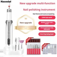 Wireless Electric Nail Art Polishing Tool Grinder Drill Machine USB Rechargeable With 12 Heads Pedicure File Buffer