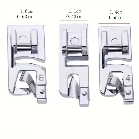 Sewing machine accessories roll edge press foot 6-piece set combination 3MM4MM6MM