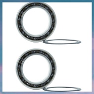 [hotkeystore.] 2 PCS Hybrid  Bearing 24x 37x 7mm Bicycle Hub Dual 24377RS Si3N4 Ball Bearings 24377-