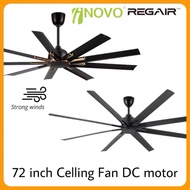 (Regair Inovo)Titanium 62 / 72 8 Blades And UT72 Ceiling Fan 9 Blades Remote Control 72 Inch Fan Kip