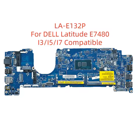 For DELL Trusted Laptop Motherboard LA-E132P Mainboard Latitude E7480 LA-E132P 0MJG06 0R0YRF 0MWGPY 