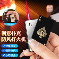 159 Jet Windproof Lighter Refillable Gas Sliding On Kitchen Fire Starter Keychain Pemetik Api