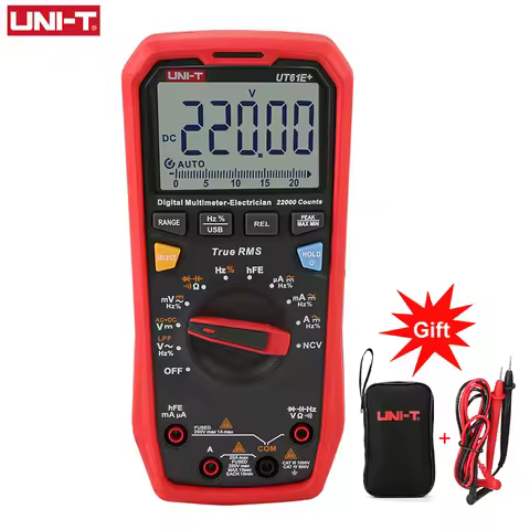 UNI T Professional Digital Multimeters UT61B+ UT61E+ UT61D+1000V Analog Multimeter Resistance Capaci