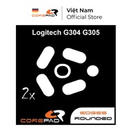 2 Sets of PTFE Corepad Skatez PRO Replacement Mouse Feet Logitech G304 / Logitech G305 - Corepad Off