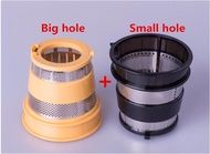 2/Lot Slow Juicer Hurom Blender Spare Parts,Filter Net Of Juice Extractor Small Hole Black+Yellow(Rough Hole)HU-500DG,HU-100PLUS