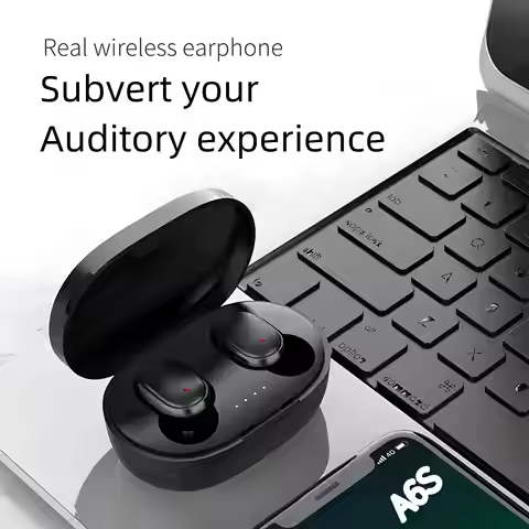 A6S True Wireless Bluetooth Headset Binaural Small In Ear Buds Sports Stereo Bass TWS Earbuds Sports