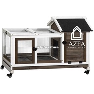 Mini Wooden Rabbit Cage | Minimalist Indoor Outdoor Rabbit House