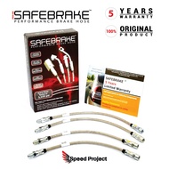 Toyota Altezza / IS200 XE10 2.0L 1998-2005 - SAFEBRAKE Pro RS Steel Braided Brake Hose