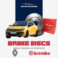 BREMBO Brake Discs (Front+Rear) - Renault Megane III 2.0 Coupe DZ1N