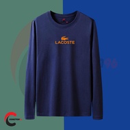Long Sleeve T-Shirt Distro TEXT Orange Longsleeve Men Women/Plain Long Sleeve T-Shirt/Print T-Shirt