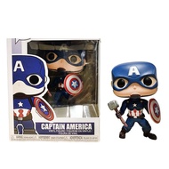 Toystoryshop Funko Pop Marvel Captain America Figure Toy for kids boys Avengers super hero Vinyl Collection Birthday Gift 3.9inches