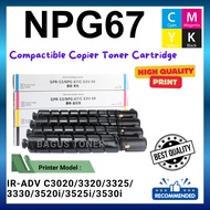 NPG67  compactible copier toner for CANON  IR-ADV C3020 3320 3325 3330 3520i 3525i 3530i PRINTER