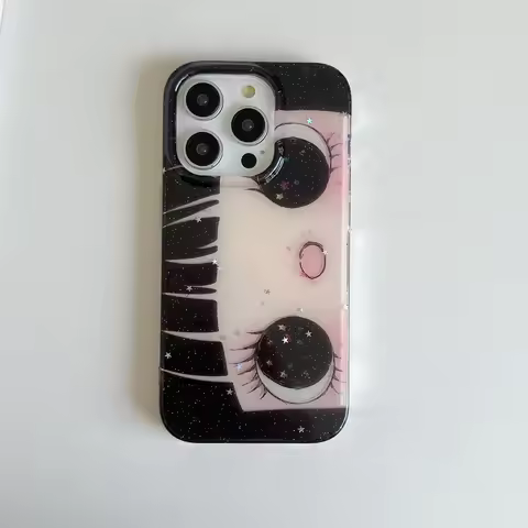 Dreamy INS Glittering Big Eyes Comic Girl Lovely Phone Case for Xiaomi Redmi 15C 14C 13 12 A3 A2 10 