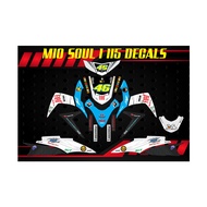 Decals, Sticker, Motorcycle Decals for Yamaha Mio soul I 115, 004,Fiat