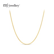 MJ Jewellery 375/9K Gold Machine Curb Chain Necklace R002