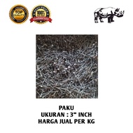 PER KILO RHINO WOOD IRON NAILS 3 INCH 3" Inch Iron Nails Rhino Brand Wood Nails 3" Per KG 3" Inch