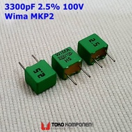 3300pF 100V 2.5% Wima MKP2 capacitor 3.3nF 3n3 332 MKP
