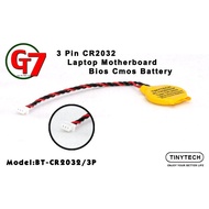 3 Pin Bios Cmos Battery cr2032 For Laptop Motherboard (BT-CR2032/3P)