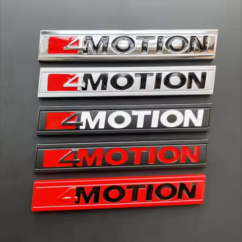 Volkswagen Tiguan Accessories 4MOTION Badge 3D Metal 4 Motion Logo 4motion Emblem Car Trunk Badge Fo