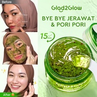 Facial Mask Glad2Glow Mugwort Acne Gel Mask 50g Acne Mask G2G Sleeping Mask Soothing Calm Clear Acne