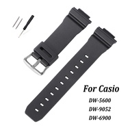 TPU Silicone Watch Band for Casio Digital Watch Strap G-shock DW-5600 9052 6900 Rubber WatchBand Spo