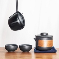 Coya Cozy TP03 1 Pot 2 Cup Portable Travel Ceramic Porcelain Kung Fu Chinese Tea Set Gift C/W Travel