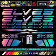ELVES Decals Stickers MTB and ROAD BIKE SPECIAL COLOR VINYL