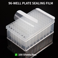 96-Well Plate Sealing Film Self-Adhesive Anti-Evaporation 100pcs Lab / Microplate Seal