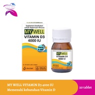 My Well Vitamin D3 4000 IU Bone Health Supplement/
