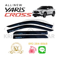 Door Visor/TOYOTA On NEW YARIS CROSS 2023 BLACK Color ALL 2023