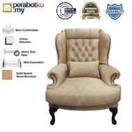 WING CHAIR / SOFA / LIVING ROOM / WING CHAIR COMFORTABLE / WING CHAIR NEW DESIGN / MALAYSIA MADE SOL