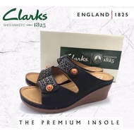 Fashionable Clarks Women Luxury Wedges Shoes Sandal Clarks Wanita Berkualiti