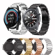 [HOT JUXXKWIHGWH 514] สายโลหะสำหรับนาฬิกา Huawei Gt/ GT2 46มม. Honor Magic 2สร้อยข้อมือสมาร์ทวงสายสแตนเลสสำหรับ Galaxy Watch3 45มม. สายรัดข้อมือ