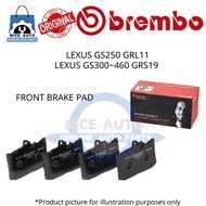 LEXUS GS250 GRL11 / LEXUS GS300~460 GRS190 (FRONT) DISC BRAKE PAD (1SET =4PCS)-BRAND 100% ORIGINAL B