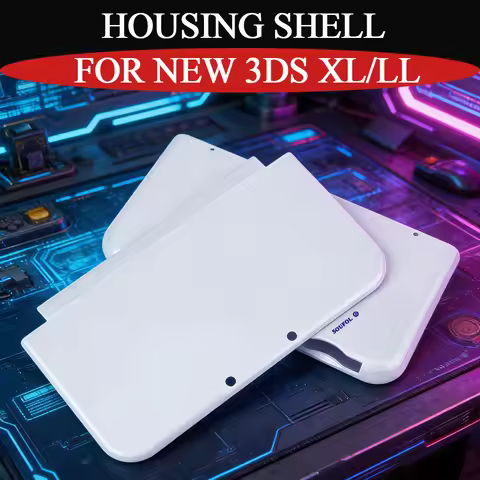 4Colors Durable Front Back Faceplate Shell Cove For New 3DS XL/LL Top and Bottom Housing Shell Case 